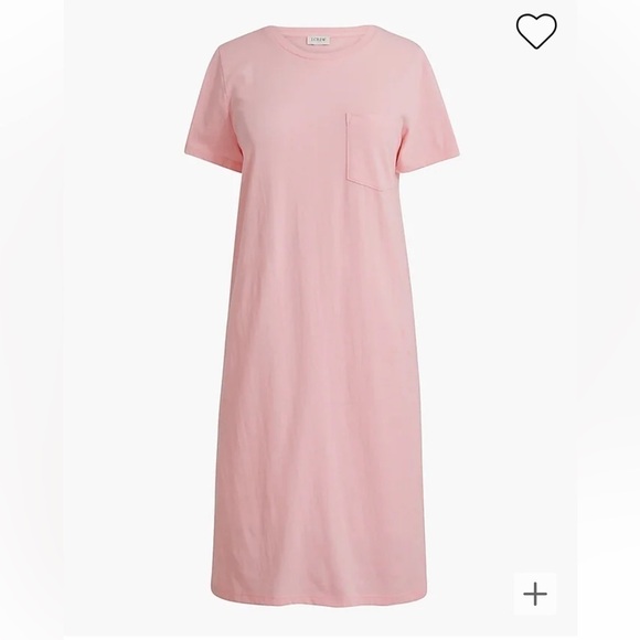 J. Crew Cool Pink Short‎ Sleeve Pocket T-shirt Dress - Picture 4 of 7